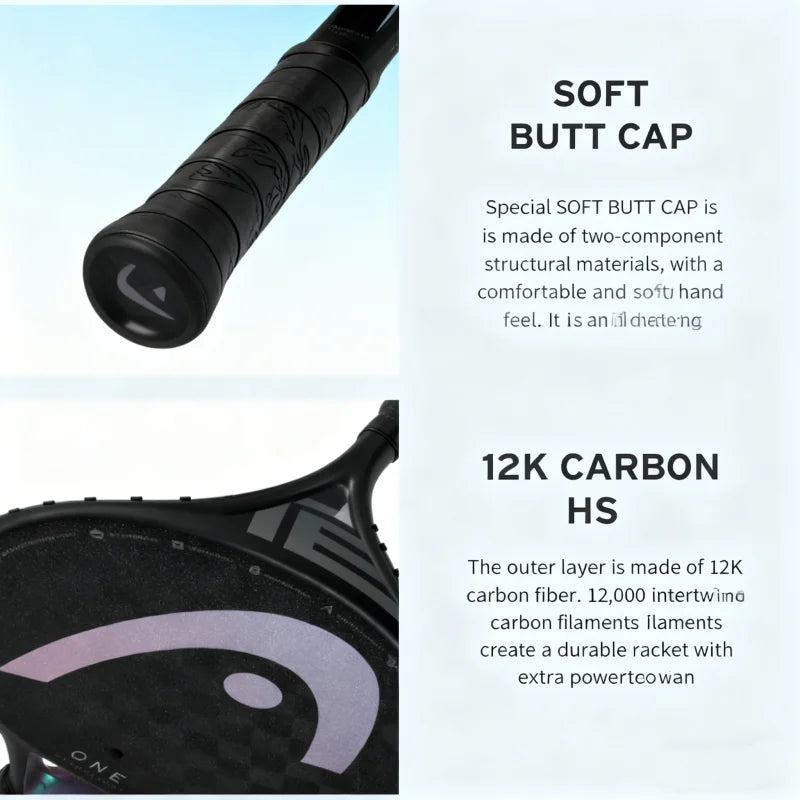 Raqueta de pádel de fibra de carbono HEAD Tennis Serie SPEED Raqueta de pádel para adulto Forma de lágrima Nueva raqueta de pádel 2025