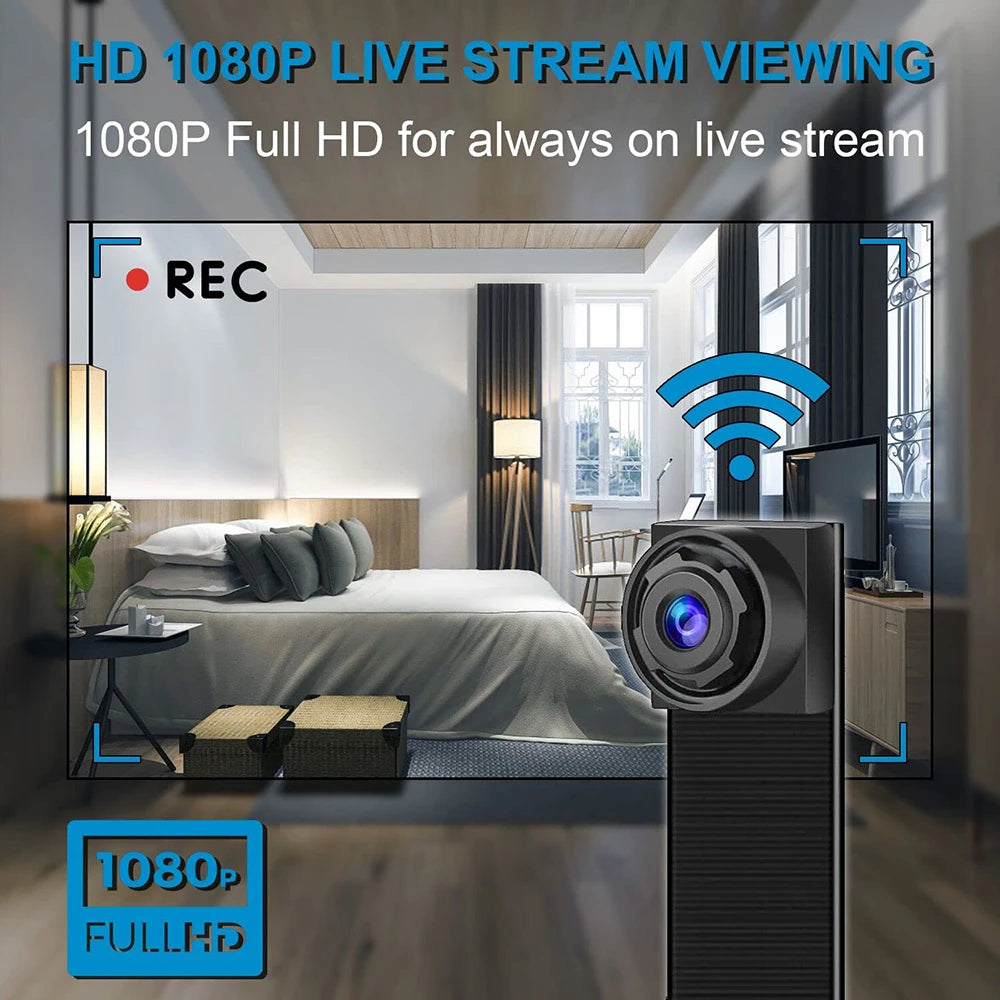 Mini cámara 4K HD 1080P WiFi videocámara, módulo inalámbrico DIY de versión mejorada, grabadora de vídeo compatible con vista remota, cámara P2P
