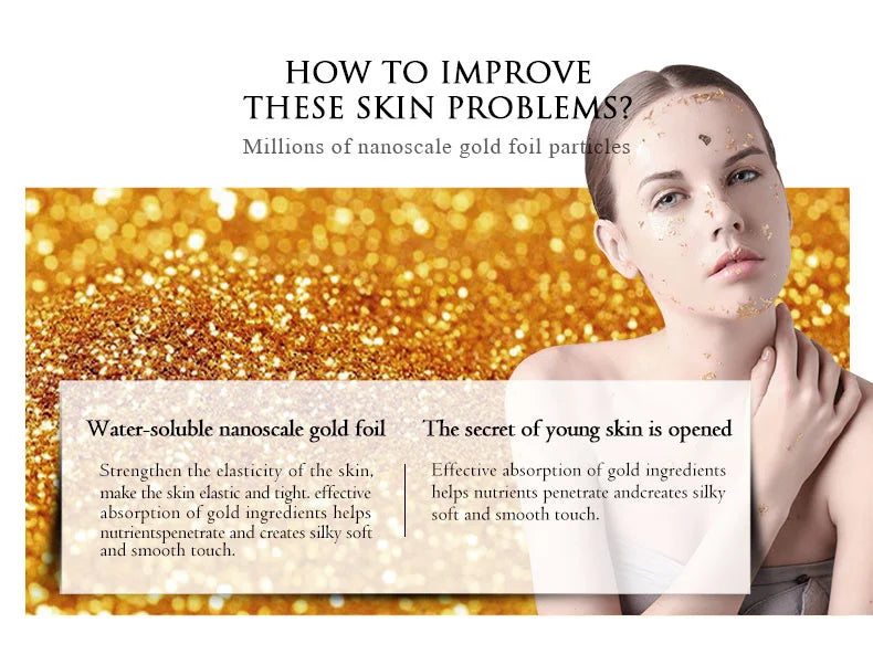 ARTISCARE SET de cuidado de la piel con oro de 24K, Crema facial, Suero hidratante, Esencia para ojeras, Productos coreanos para el cuidado de la piel