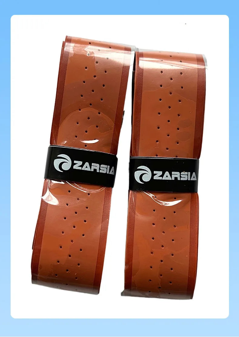 4 Pcs Brown Thick Tennis Grips Non-slip Perforated Badminton Grips Pickleball Racket Overgrip  Padel