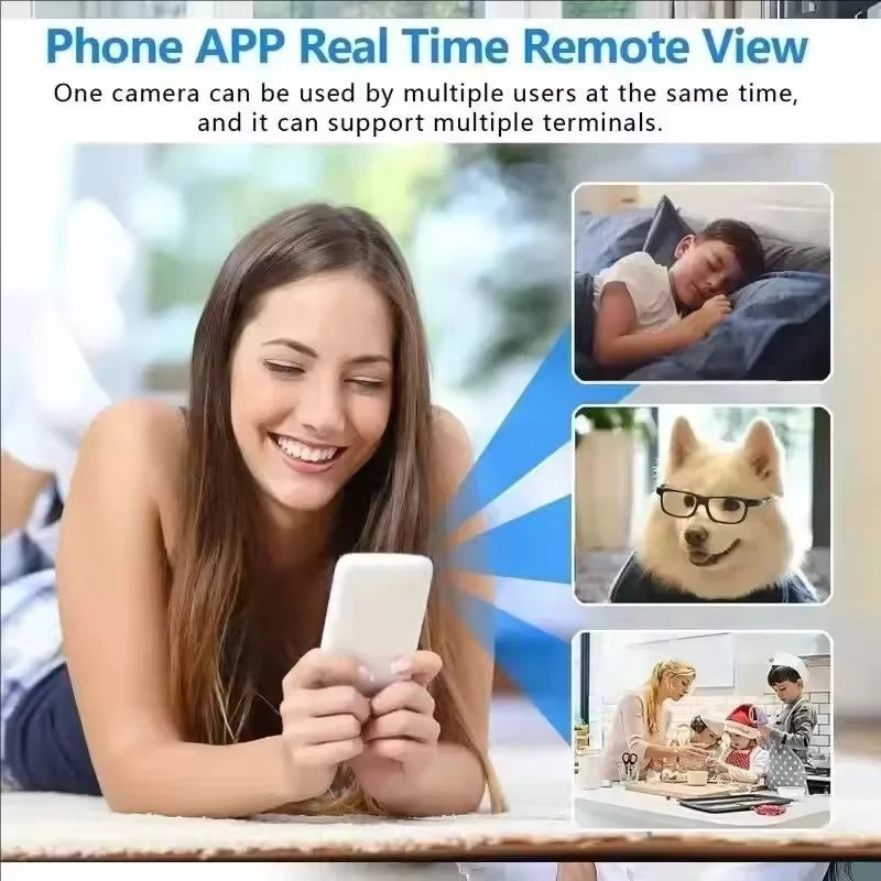 Minicámara X5 1080P HD Wifi Inalámbrica Visión Nocturna Detección de Movimiento Cámara de Video Videocámara de Seguridad para el Hogar Grabadora de Audio y Video