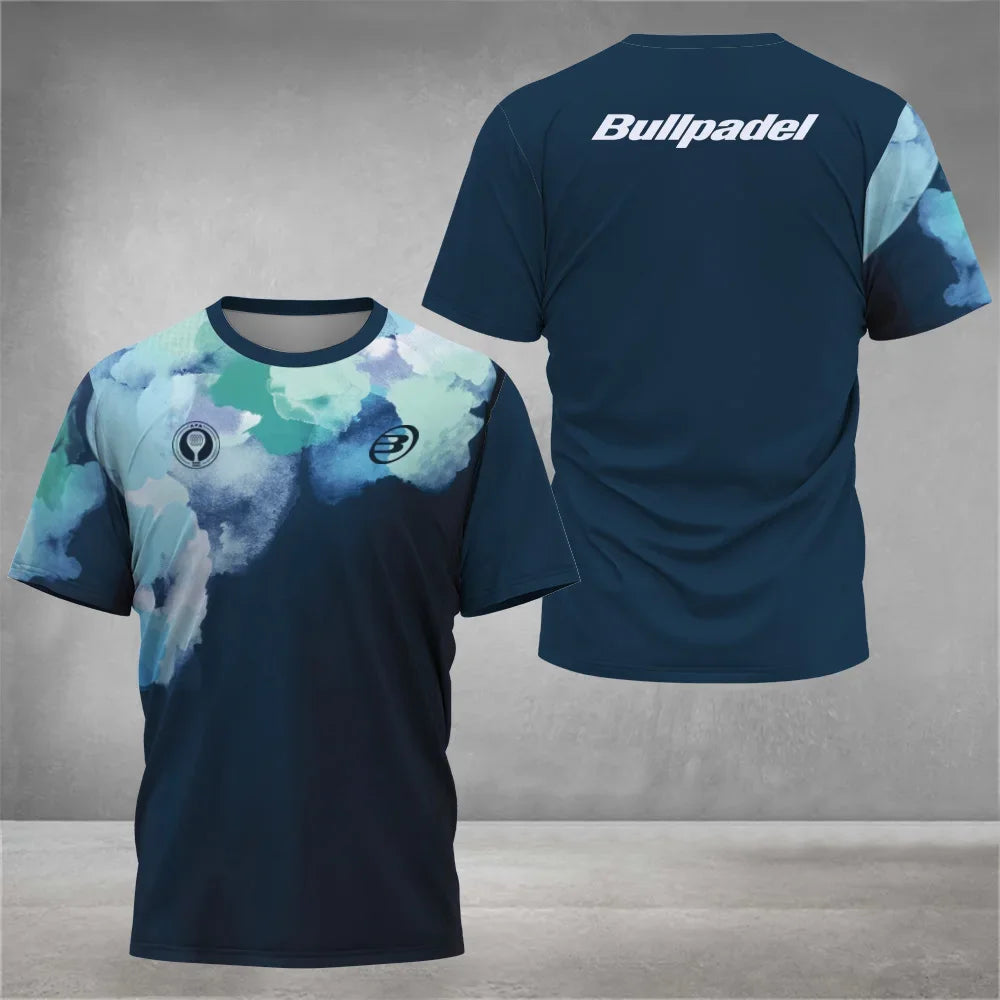 Cool Padel Camiseta Transpirable de Manga Corta Secado Rápido para Verano, Top de Calle para Hombre, Camiseta de Tenis para Exteriores, Nueva Colección Fitness