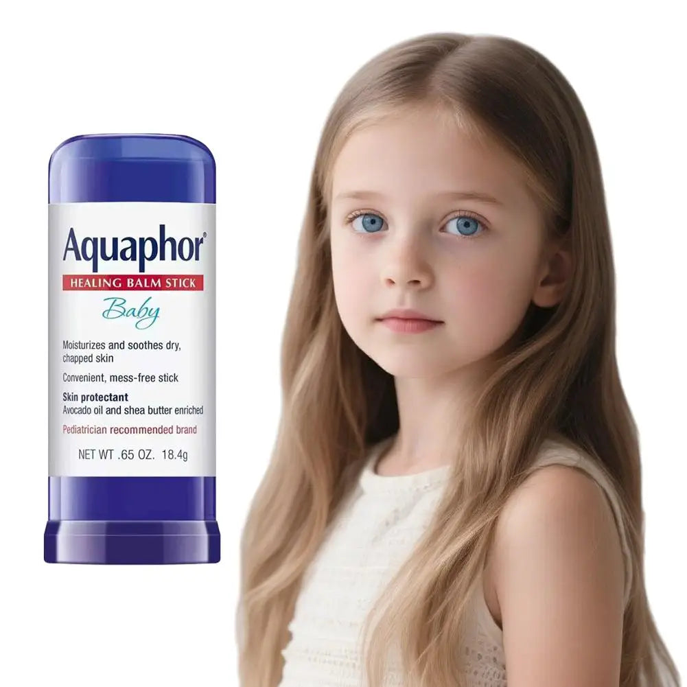 Aquaphor Baby Healing Balm Stick 18,4 g - Aceite de Aguacate Manteca de Karité Calma la Piel Seca y Agrietada Hipoalergénico Cuidado de la Piel Multiusos
