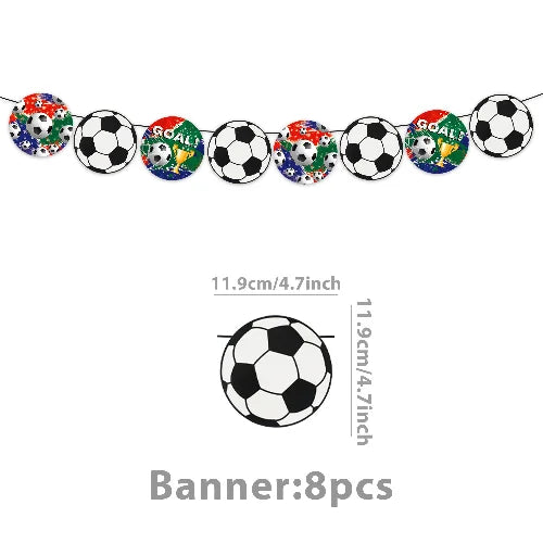 Fiesta Patitas Fútbol Cumpleaños Vajilla Taza Plato Servilleta Fútbol Cumpleaños Kit Globo Llavero Decoración de fiesta para cumpleaños decoración de fútbol