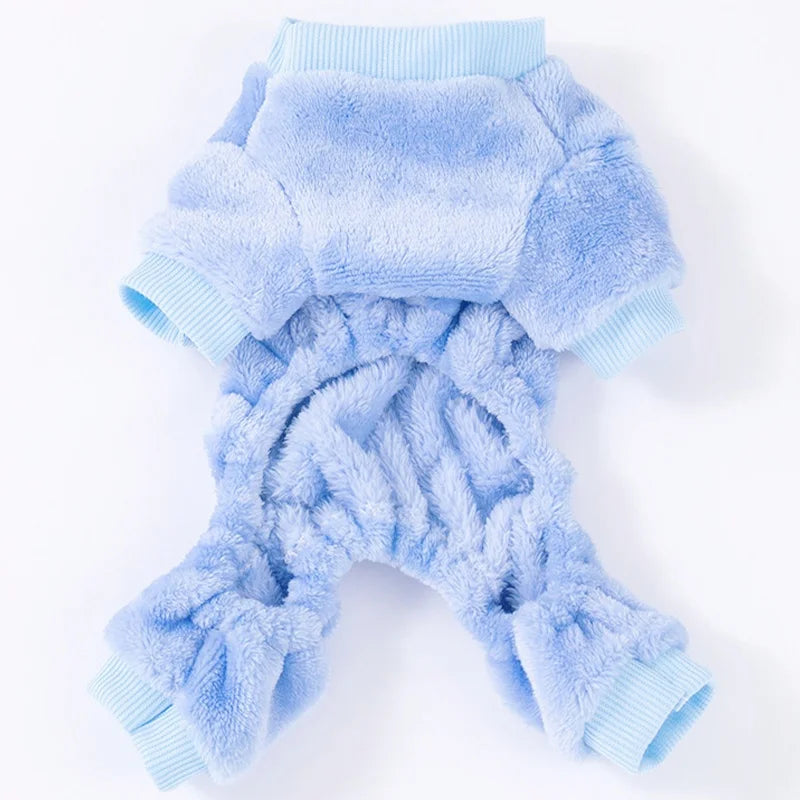 Monos de perro de moda, pijamas cálidos de felpa de invierno para perros, ropa de cuatro patas para cachorros, monos con estampado de frutas para gatos, ropa para perros chihuahua