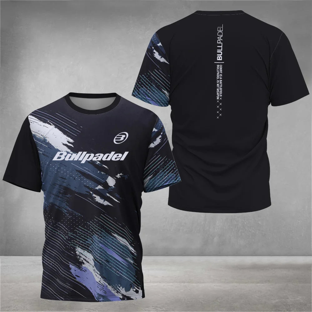 Cool Padel Camiseta Transpirable de Manga Corta Secado Rápido para Verano, Top de Calle para Hombre, Camiseta de Tenis para Exteriores, Nueva Colección Fitness