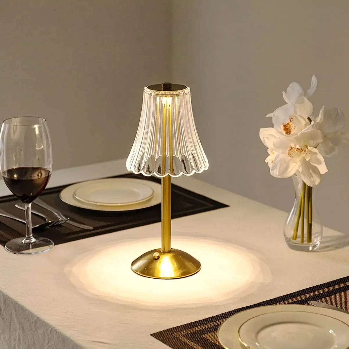 Lámpara de Mesa Táctil para Bar, Recargable, Inalámbrica, Lámpara de Escritorio Portátil, Luz Nocturna para Dormitorio, Luces LED Decorativas para Cafeterías, Hoteles y Restaurantes