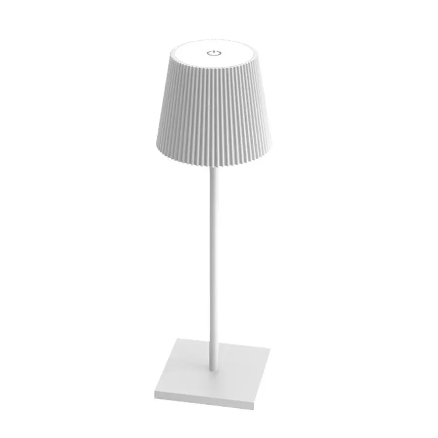 Lámpara de mesa LED nórdica, recargable, táctil, regulable, para dormitorio, comedor, cafetería, decoración sencilla para el hogar.