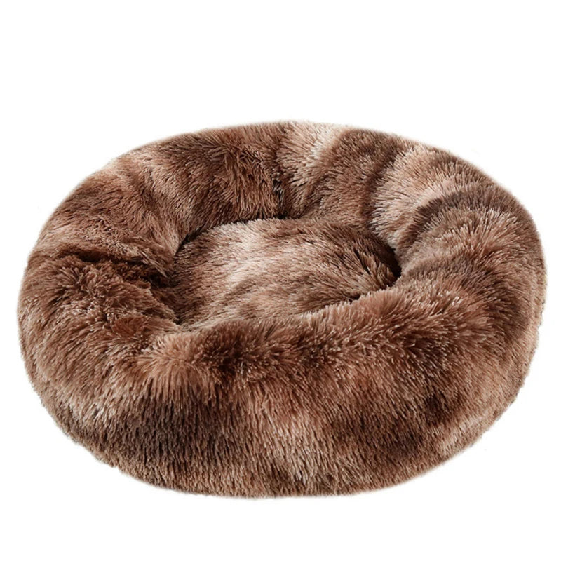 Cama redonda para perro, cama cálida de invierno para gato, cesta de felpa para perro, cama lavable para mascotas, para perros pequeños, medianos, grandes, sofá para gatos