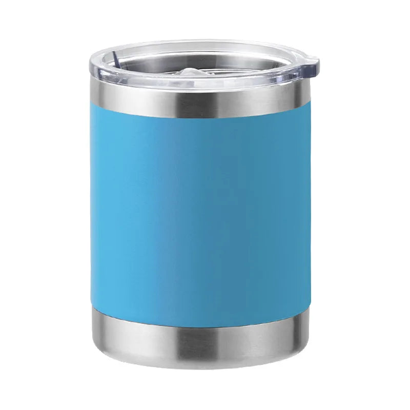 Taza de café de acero inoxidable de doble pared para coche, 10 oz, taza de café, taza de cerveza, 300 ml, termo aislado al vacío