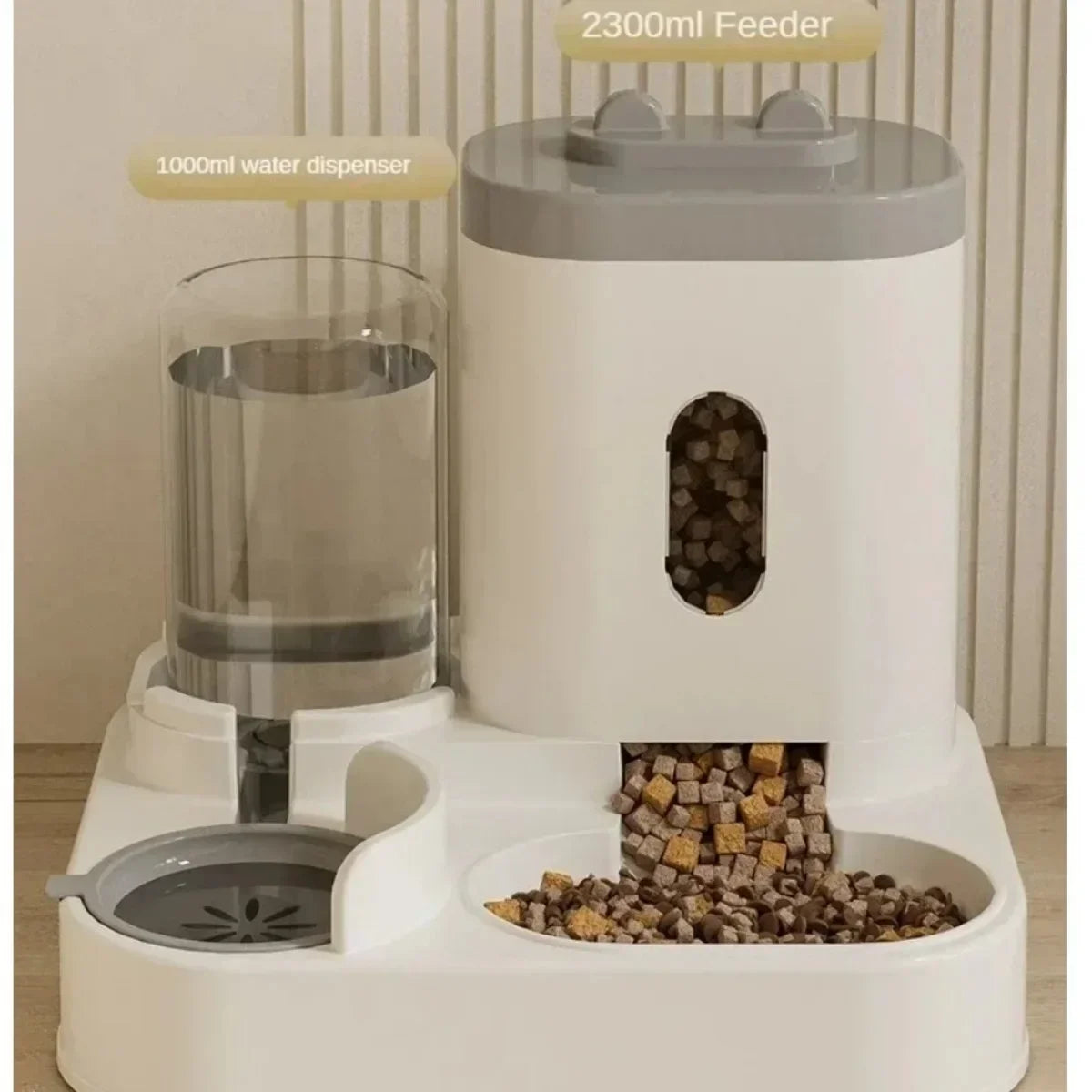 Comedero Automático para Perros y Gatos con Fuente de Agua Tazón de Gran Capacidad Dispensador de Alimentos Contenedor de Almacenamiento para Mascotas Accesorios para Mascotas Cachorros