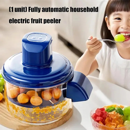 Pelador automático de uvas, pelador eléctrico de ajos, pequeña herramienta de cocina recargable para el hogar, máquina de fruta inteligente comercial.