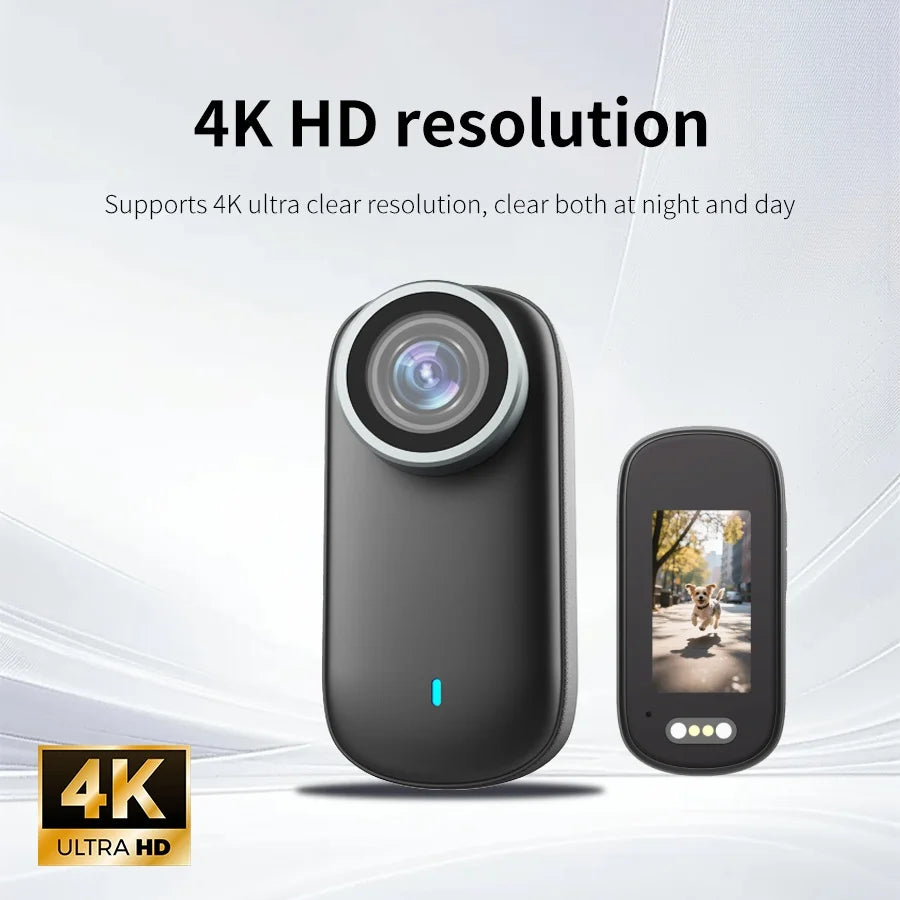 4K WiFi Thumb Sports Camera IP65 Waterproof and Dustproof Sports Camera, Outdoor Cycling Sports Recording Camera