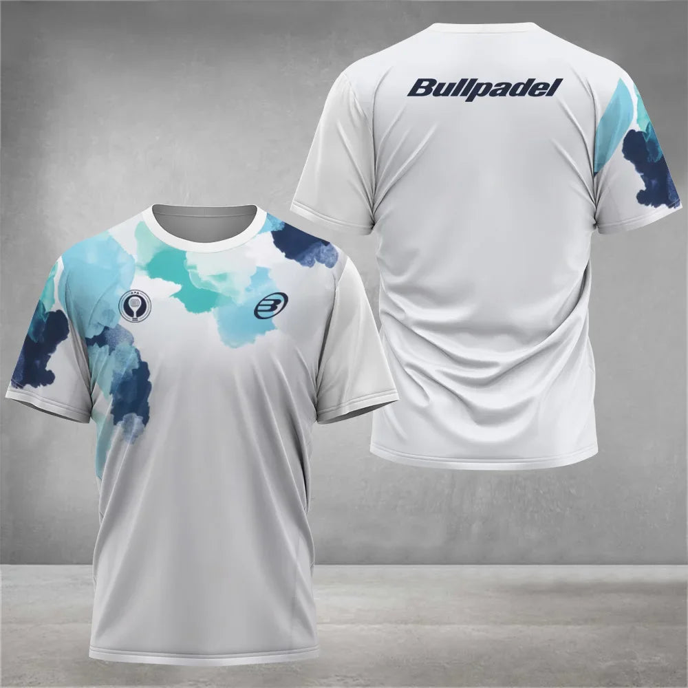 Cool Padel Camiseta Transpirable de Manga Corta Secado Rápido para Verano, Top de Calle para Hombre, Camiseta de Tenis para Exteriores, Nueva Colección Fitness