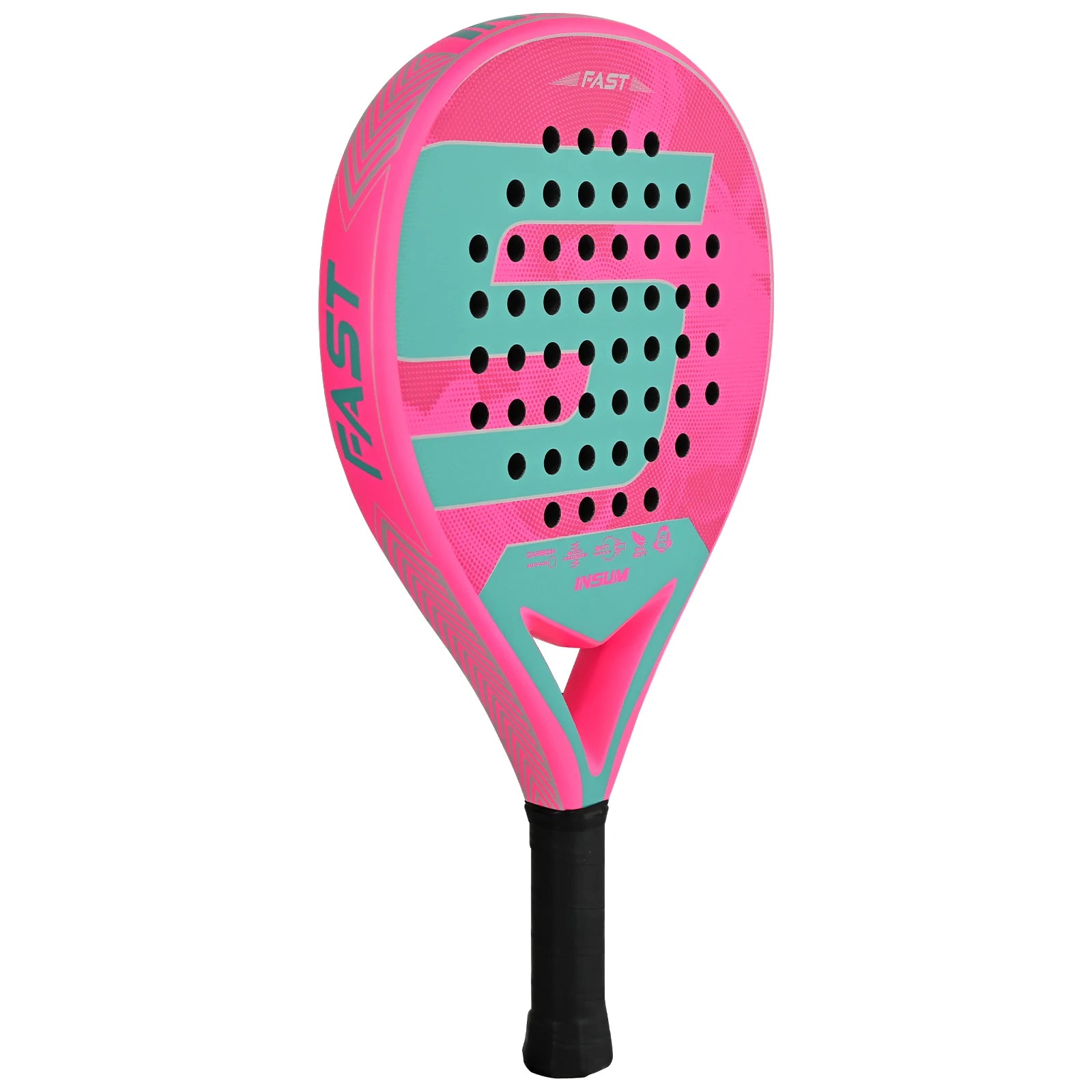 Palas de pádel ligeras de fibra de carbono completa, superficie rugosa, núcleo de espuma EVA Memory Flex, palas de alta calidad.
