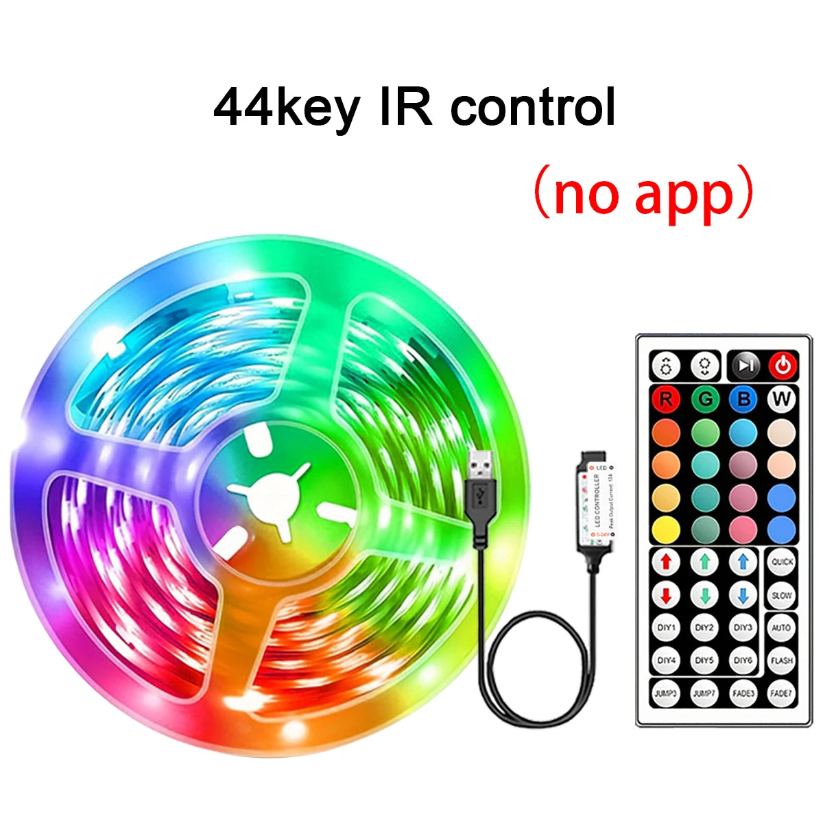 Sunny Light: Tiras de luces LED RGB de 5m, 10m, 20m, 30m, luz LED para habitación con control por APP, cinta flexible Luces LED para decoración de habitaciones y dormitorios