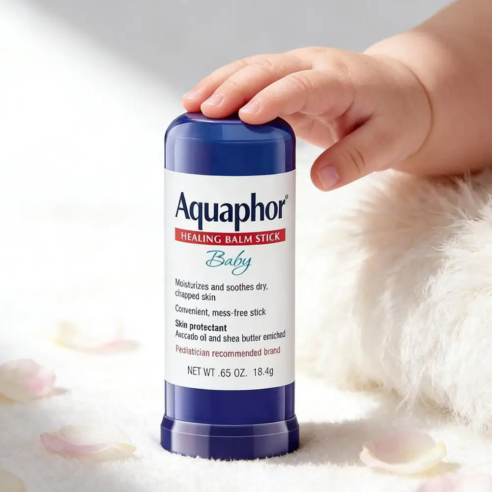Aquaphor Baby Healing Balm Stick 18,4 g - Aceite de Aguacate Manteca de Karité Calma la Piel Seca y Agrietada Hipoalergénico Cuidado de la Piel Multiusos