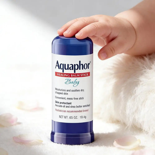 Aquaphor Baby Healing Balm Stick 18,4 g - Aceite de Aguacate Manteca de Karité Calma la Piel Seca y Agrietada Hipoalergénico Cuidado de la Piel Multiusos