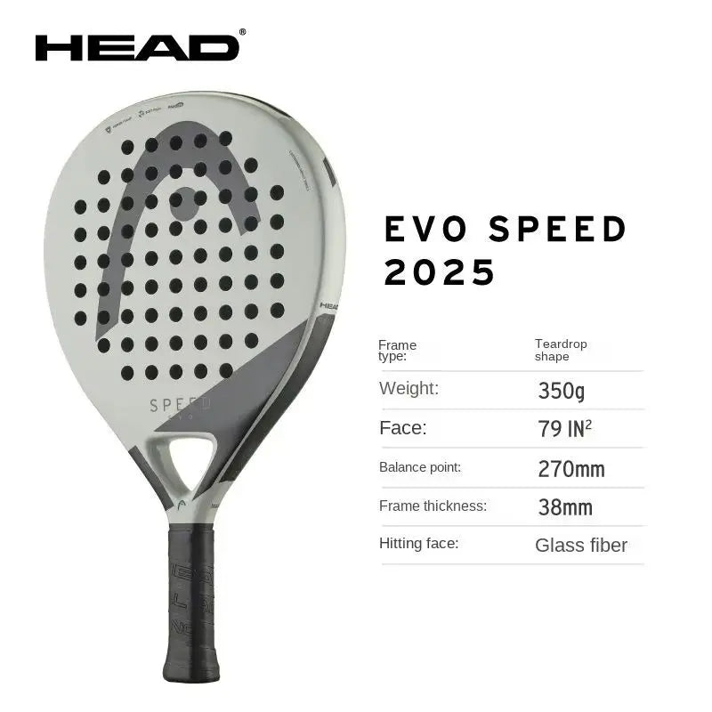 HEAD 2025 Nuevas raquetas de pádel y tenis Serie VIBE Fibra de carbono Núcleo de espuma Eva Memory Flex Raquetas de pádel y tenis ligeras