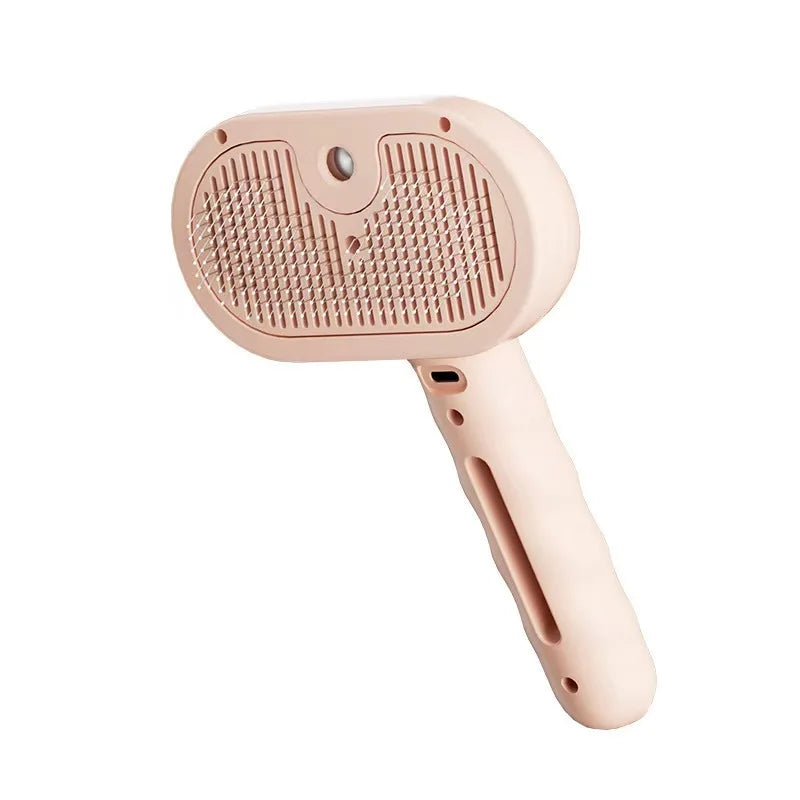 Cepillo para perros al vapor, cepillo eléctrico rociador para gatos, cepillo vaporizador 3 en 1 para perros para masajes, cuidado de mascotas, eliminación de pelo enredado y suelto