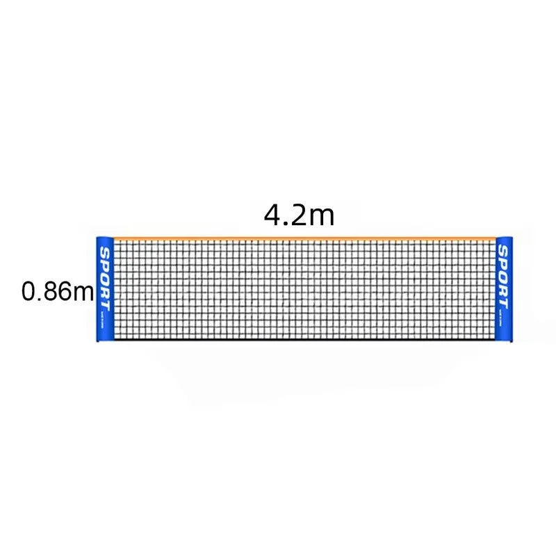 3.1m/4.1m/5.1m/6.1m Portable Standard Tennis Practice Net Adults Kids Indoor Outdoor Tennis Ball Sport Accessories Badminton Net