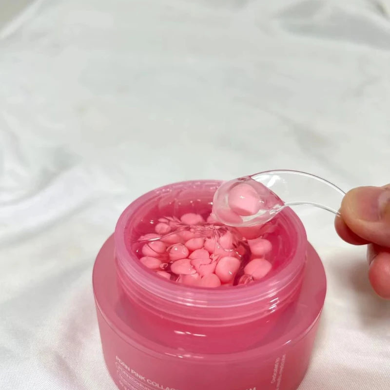 Sunny Skin: PDRN Pink Collagen Capsule Cream con crema de niacinamida para tono de piel irregular, crema hidratante facial ligera, crema coreana original