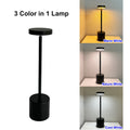 Lámpara de mesa clásica, luz nocturna recargable por USB, 3 colores, regulable, táctil, lámpara de escritorio, lámpara de mesita de noche, cafetería, club