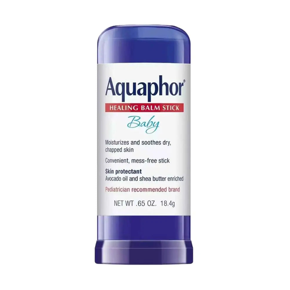 Aquaphor Baby Healing Balm Stick 18,4 g - Aceite de Aguacate Manteca de Karité Calma la Piel Seca y Agrietada Hipoalergénico Cuidado de la Piel Multiusos