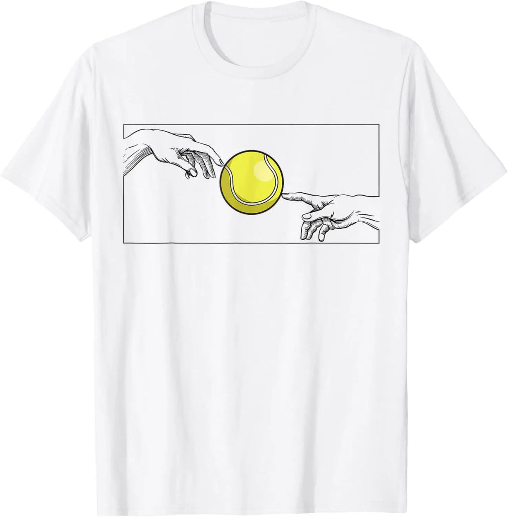 Pelota de tenis para jugador de tenis Camiseta de tenis unisex Ropa de calle de verano Tops personalizables Camiseta Hombre