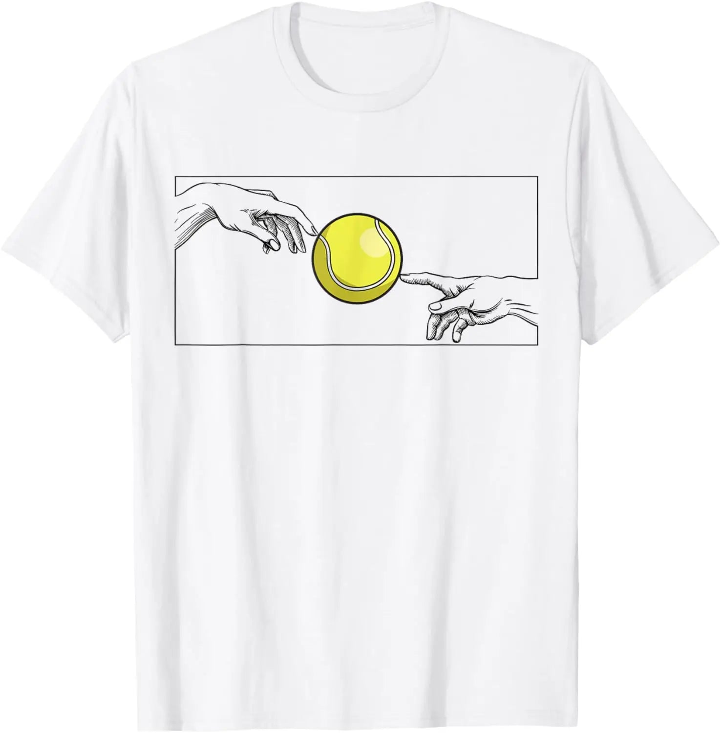 Pelota de tenis para jugador de tenis Camiseta de tenis unisex Ropa de calle de verano Tops personalizables Camiseta Hombre