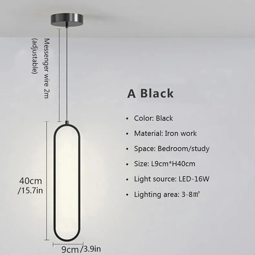 Minimalist Pendant Light  For Hotel Bar Decoration Aluminium Nordic Pendant Lamp For Kitchen Island Bar Chandelier Coffee Shop