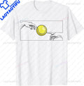 Pelota de tenis para jugador de tenis Camiseta de tenis unisex Ropa de calle de verano Tops personalizables Camiseta Hombre
