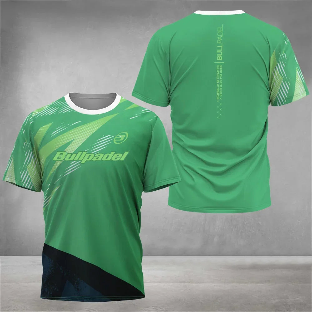 Cool Padel Camiseta Transpirable de Manga Corta Secado Rápido para Verano, Top de Calle para Hombre, Camiseta de Tenis para Exteriores, Nueva Colección Fitness