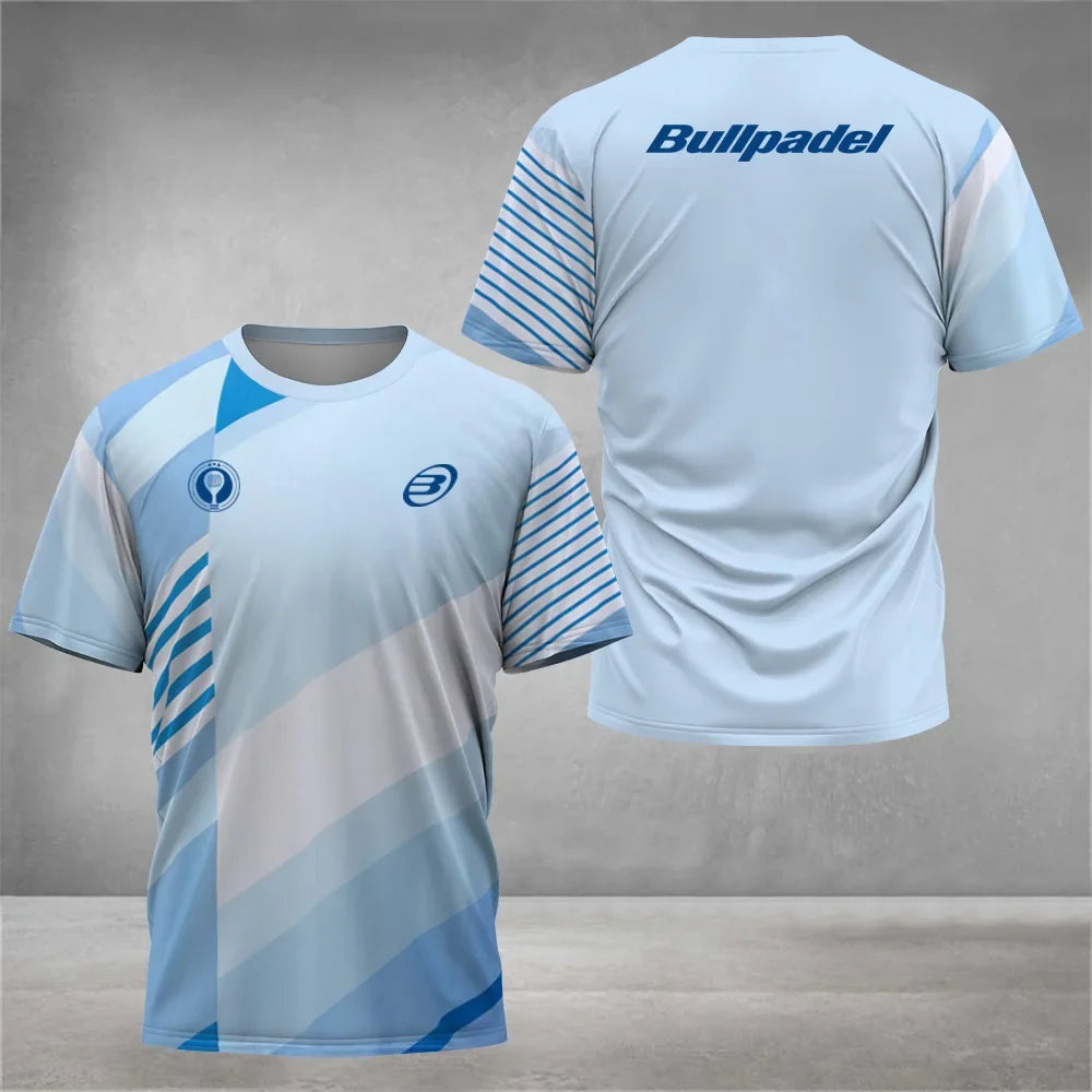 Cool Padel Camiseta Transpirable de Manga Corta Secado Rápido para Verano, Top de Calle para Hombre, Camiseta de Tenis para Exteriores, Nueva Colección Fitness