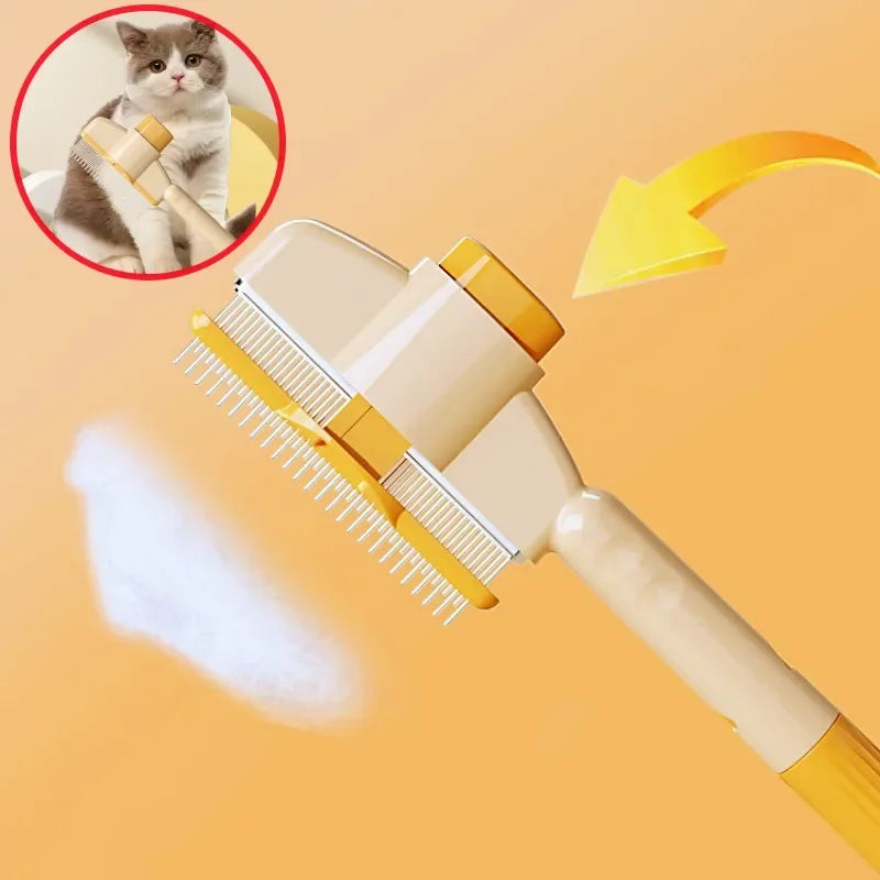 Peine para perros, removedor de pelo para mascotas, cepillo de un botón para perros, cepillo de limpieza automática para gatos, peines de masaje para el aseo de perros, cepillos para productos para mascotas
