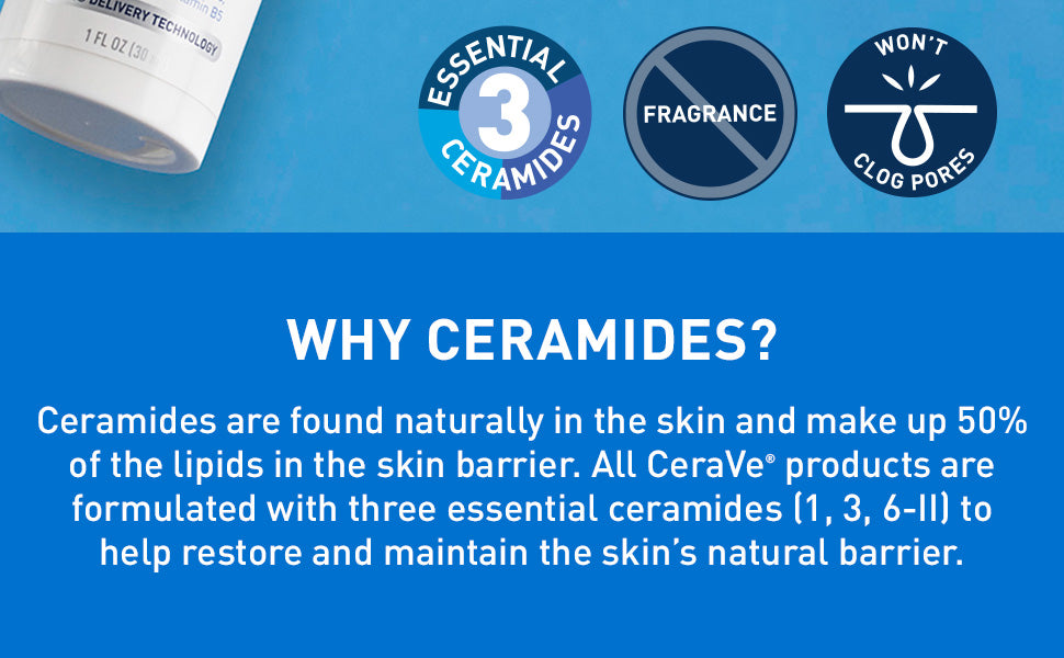 CeraVe - Suero Facial de Ácido Hialurónico con Vitamina B5 y Ceramidas, Suero Facial Hidratante para Piel Seca, Sin Fragancia, 29 ml